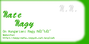 mate magy business card